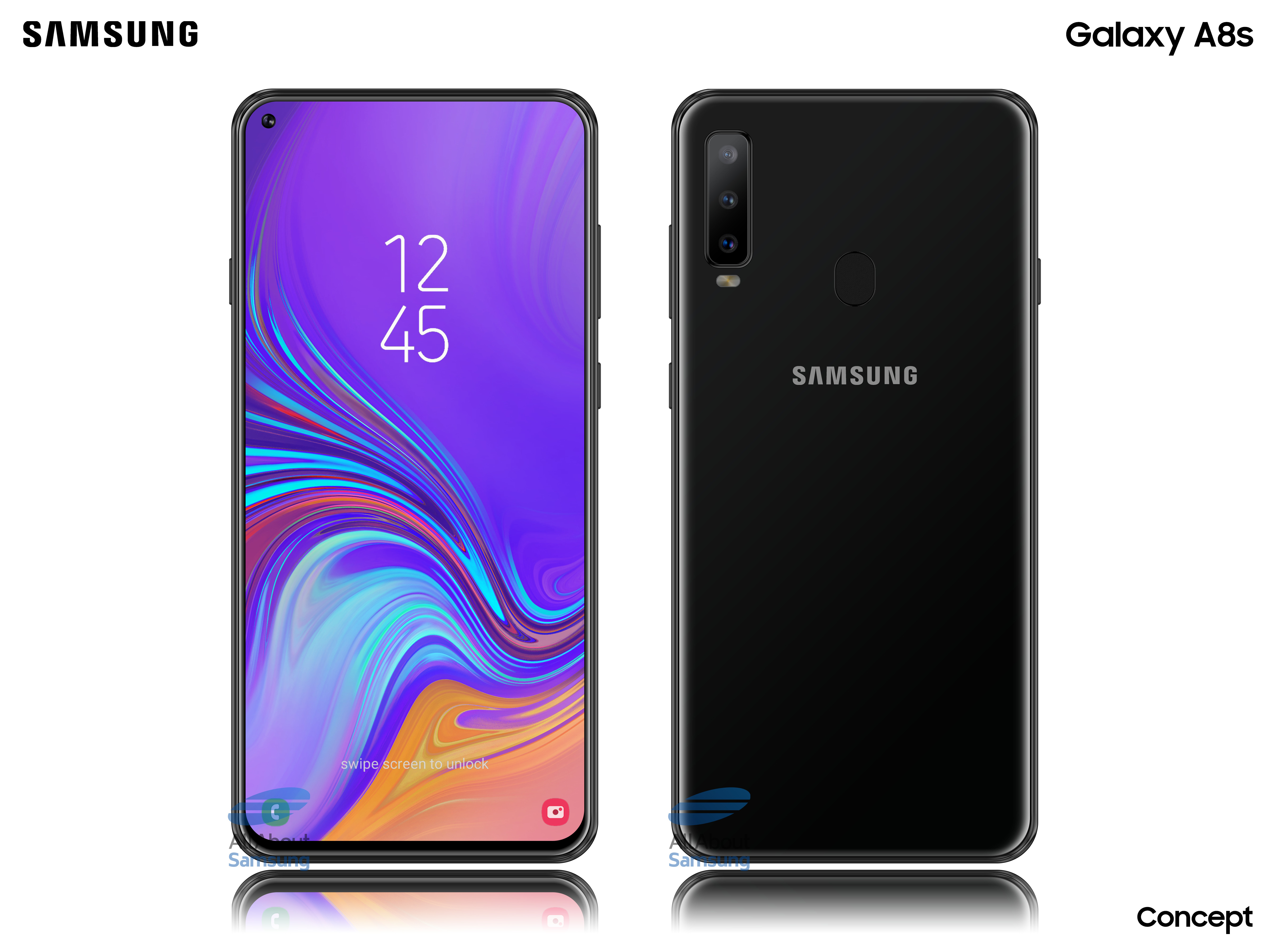 Un concept du Samsung Galaxy A8s Un concept du Samsung Galaxy A8s