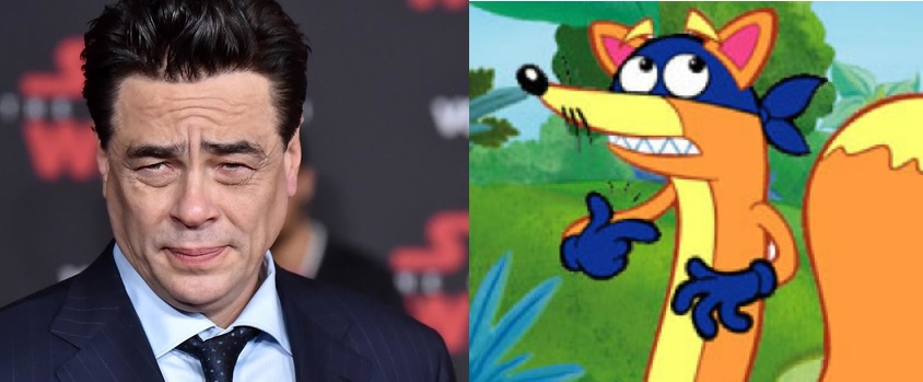 Benicio Del Toro incarnera Chipeur le renard dans le film Dora l'Exploratrice Benicio Del Toro prêtera sa voix à Chipeur dans le film Dora l’Exploratrice