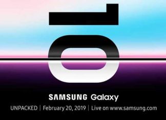 Invitation pour la présentation des Galaxy S10