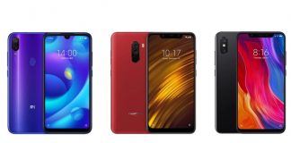 Xiaomi Mi Play, Pocophone F1 et Xiaomi Mi 8