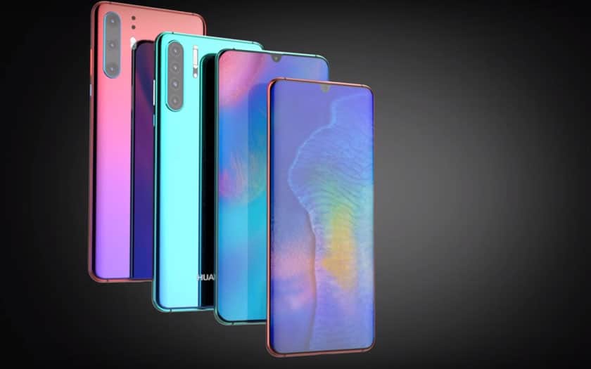 Un concept du Huawei P30 5 smartphones que nous attendons avec impatience en 2019