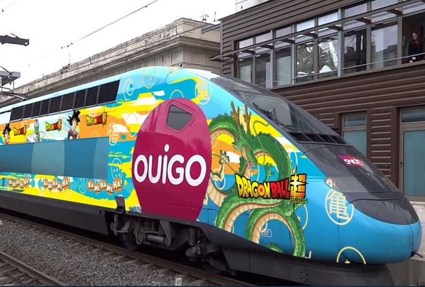 Un TGV Dragon Ball Z Un TGV Dragon Ball Z en circulation sur les rails de France !