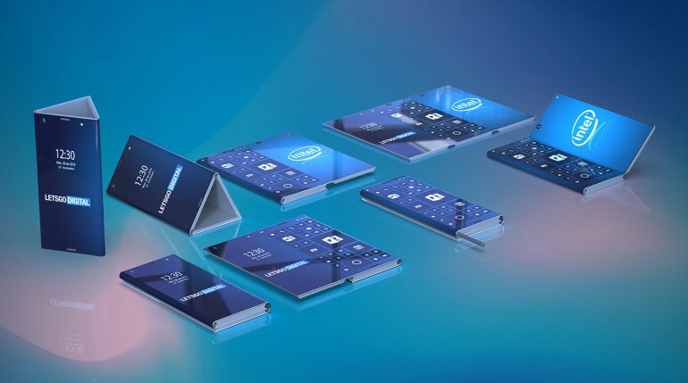 Le smartphone pliable d'Intel pour ressembler à ça Intel veut créer un smartphone pliable capable de se transformer en tablette