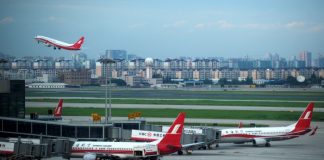 Un aéroport en Chine