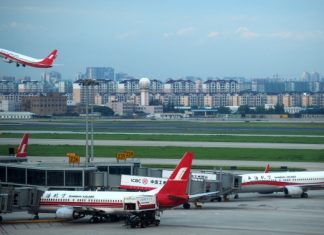 Un aéroport en Chine