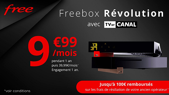 Vente Privée : Freebox Revolution + TV by Canal à moins de 10 euros !