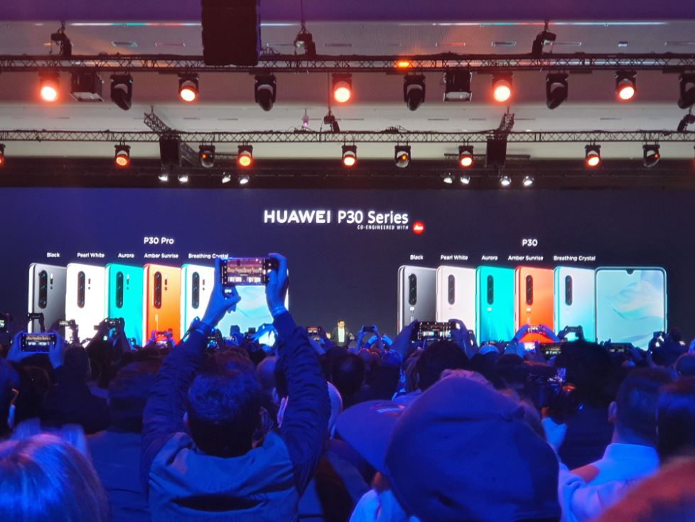 Les différents coloris des Huawei P30 et P30 Pro