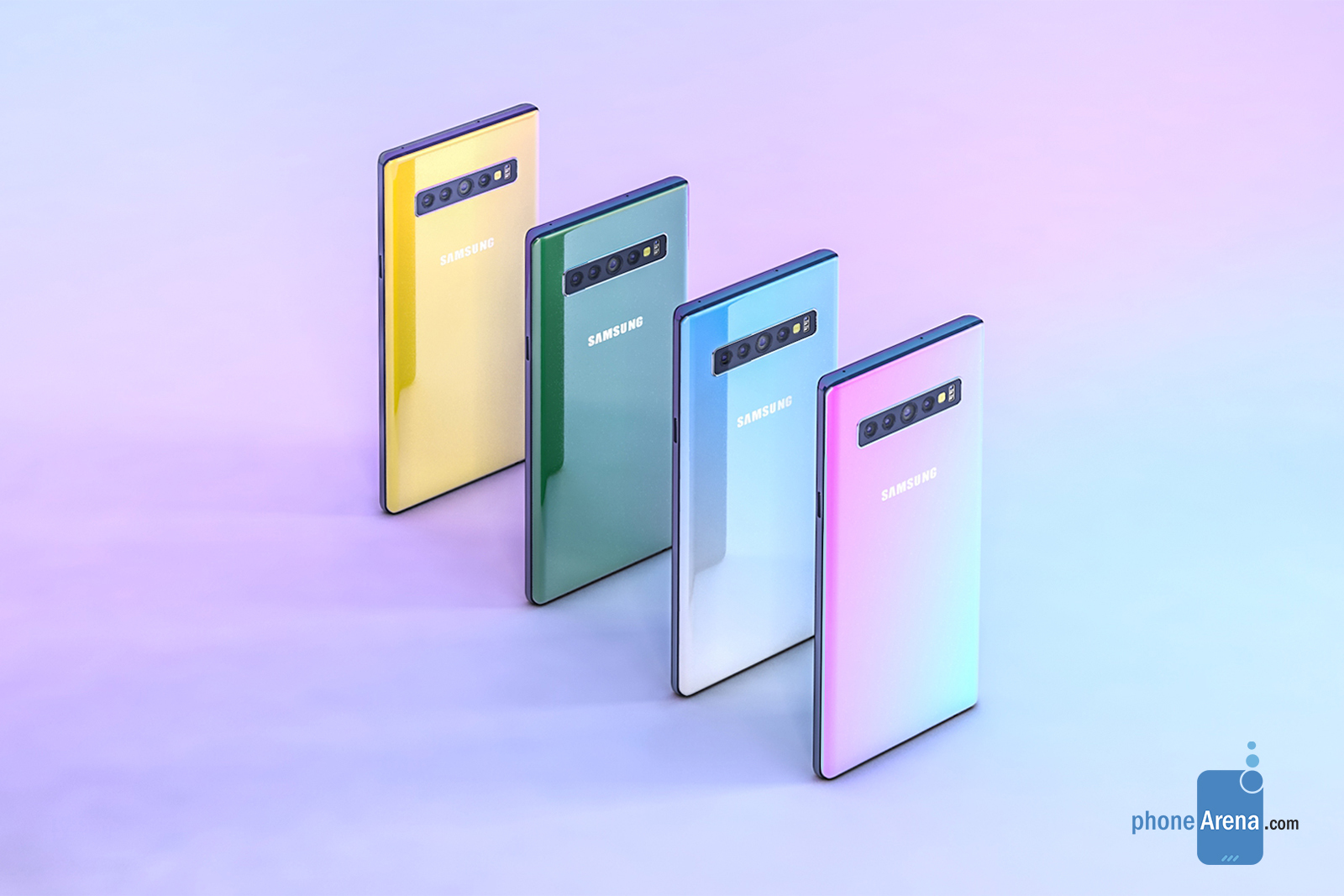 Concept du Samsung Galaxy Note 10 - Source : PhoneArena Concept du Samsung Galaxy Note 10 - Source : PhoneArena