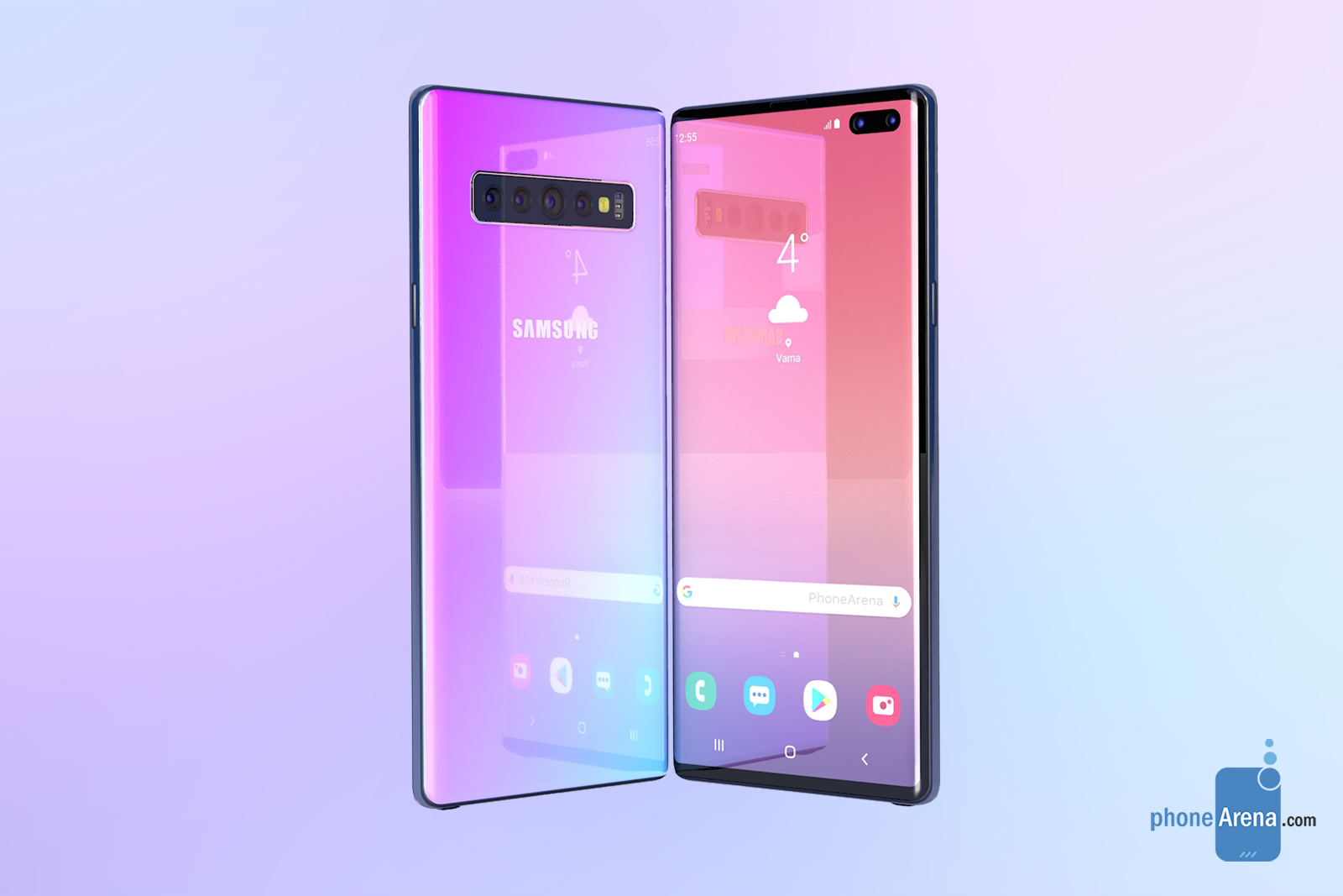 Concept du Samsung Galaxy Note 10 - Source : PhoneArena Le Samsung Galaxy Note 10 pourrait être un Galaxy S10 avec un stylet !