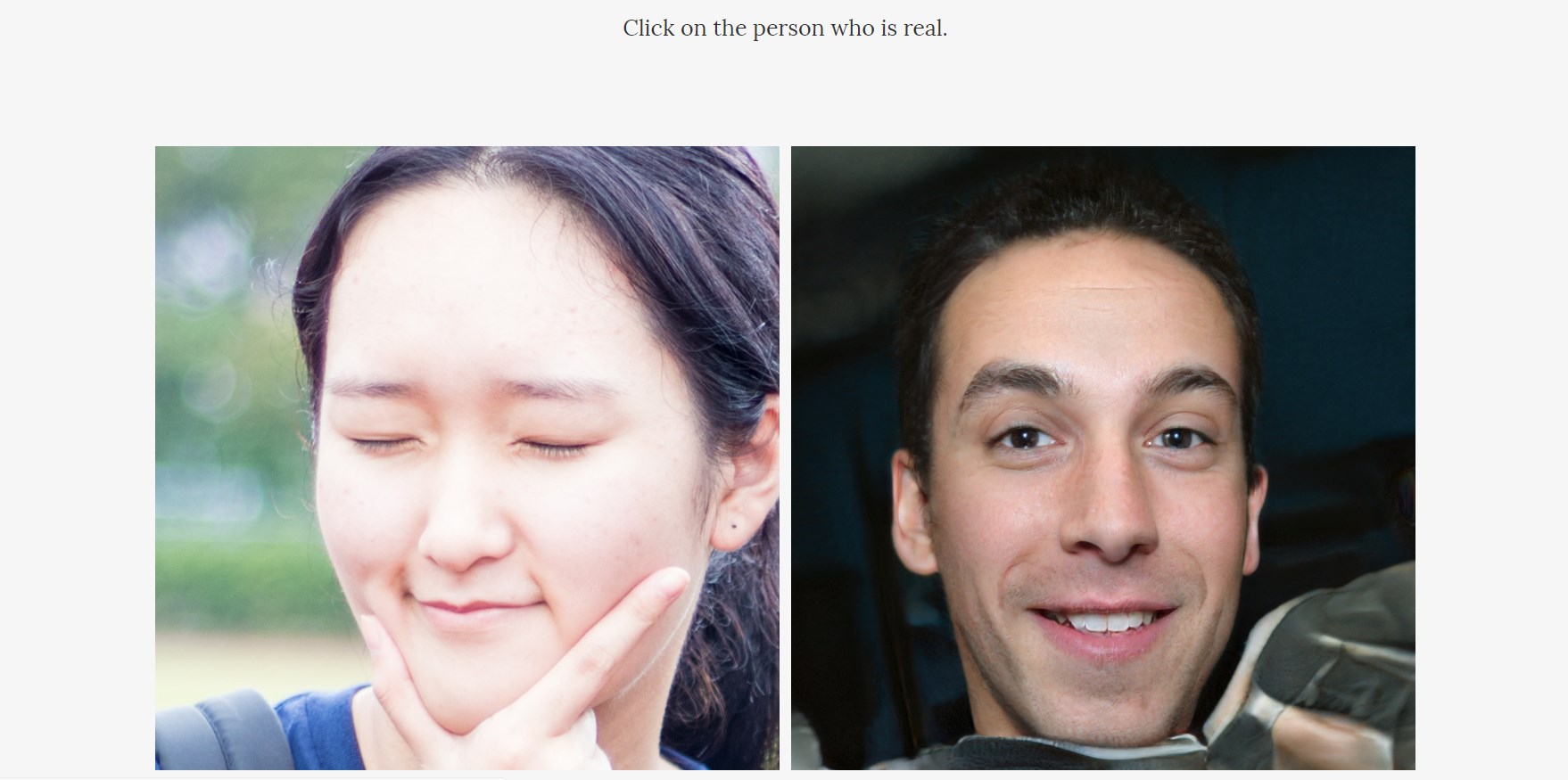 Le site Which face is real Sauriez-vous distinguer un visage réel d’un visage créé par une intelligence artificielle ?